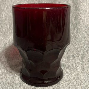 Viking Georgian Honeycomb Drinking Glass Ruby Red